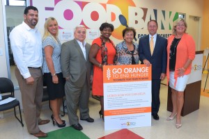 From left: Alex Chavarria of The Carver Center; Maria Bronzi, Chairwoman of the Board of Directors for the Food Bank for Westchester; Cliff Weber, member of the Board of Directors for the Food Bank for Westchester; State Senator Andrea Stewart-Cousins (35th Senate District); Congresswoman Nita Lowey (Westchester/Rockland); Westchester County Executive Robert P. Astorino; Ellen Lynch, President and CEO of the Food Bank for Westchester.