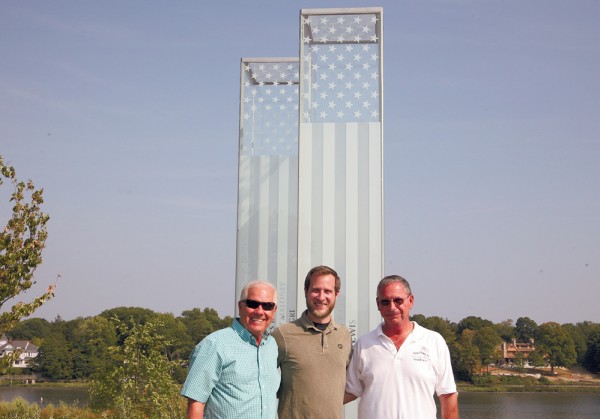 Frank Petrillo, Nicholas Rotondi and Fred N. Durante, all of whom worked on the 9/11 memorial in Cos Cob