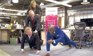 Pushers who have already signed up include, from top left, Kim Rizy, director of sales and marketing, Madavor Media; Michael Carter, founder Carter Morse & Mathias and also founder Fairchester Push for Entrepreneurship; Mark Fagan, managing partner, Citrin Cooperman; and, right, Oni Chukwu, CEO, Etouches. 