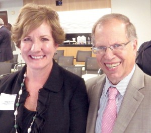  Amy Krahn, vice president for global supply chain, Pitney Bowes, and Stanley Litow, president of IBM International Foundation and vice president for corporate citizenship and corporate affairs. 