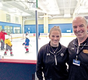 Sam Faber, youth hockey director at Chelsea Piers Connecticut, and Brian Payne, rinks director.