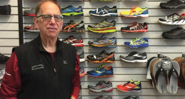 Andy Kimerling's store, Westchester Road Runner, has been in place 35 years and is a hub for the county's growing running culture.