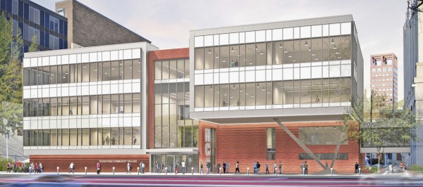 A rendering of the Lafayette Hall expansion at Housatonic Community College. Courtesy of Housatonic Community College
