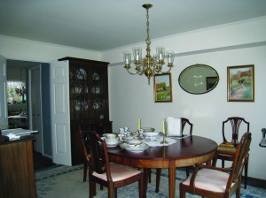 Susan Atwell staged a client”™s dining room in Rye with a fresh coat of paint, taking away clutter and swapping out art.