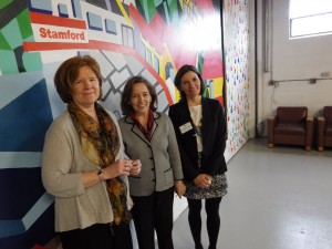 From left, Margie McHugh, director of the Migration Policy Institute's National Center on Immigrant Policy in Washington, D.C.; and Northern Westchester County and Neighbors Link Stamford directors Carola Baroco and Catalina Semper-Horak.