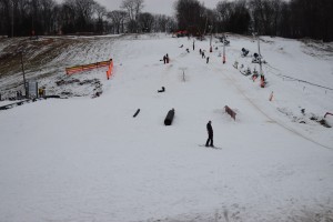 The slopes at Woodbury Ski Area in Litchfield County have suffered under the warm weather this year and in turn the retailers who equip and cloth winter sports enthusiasts.