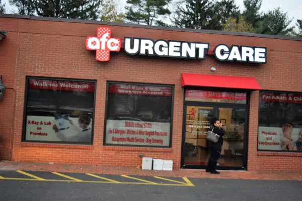 An AFC Urgent Care office in Fairfield, CT. (Photo by Phil Hall)