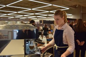 The Barnes & Noble kitchen offers an assortment of coffee, beer and wine.