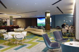 Connect, the new tech lounge at The Westchester. Photograph by Aleesia Forni.