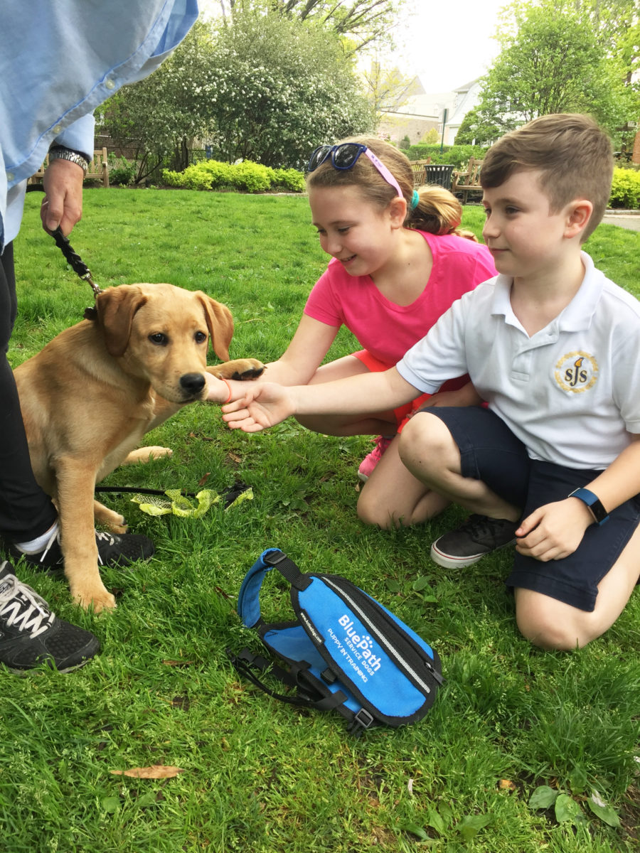 BluePath's PJ pooch and children