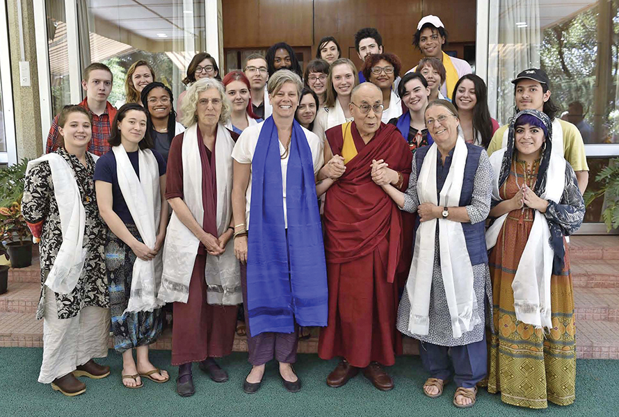 Purchase students meet Dalai Lama