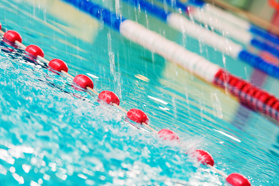 Young athletes with autism in the swim