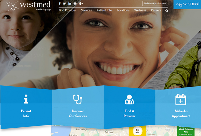 Westmed app website