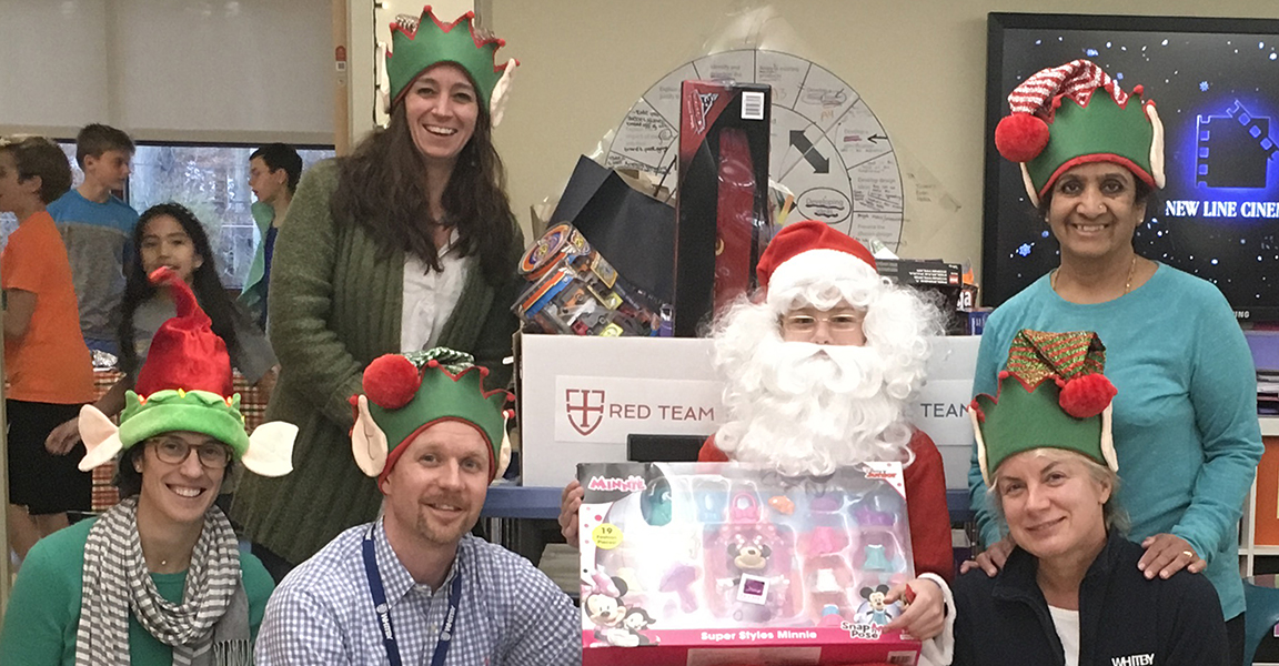 Elves at work at Whitby School