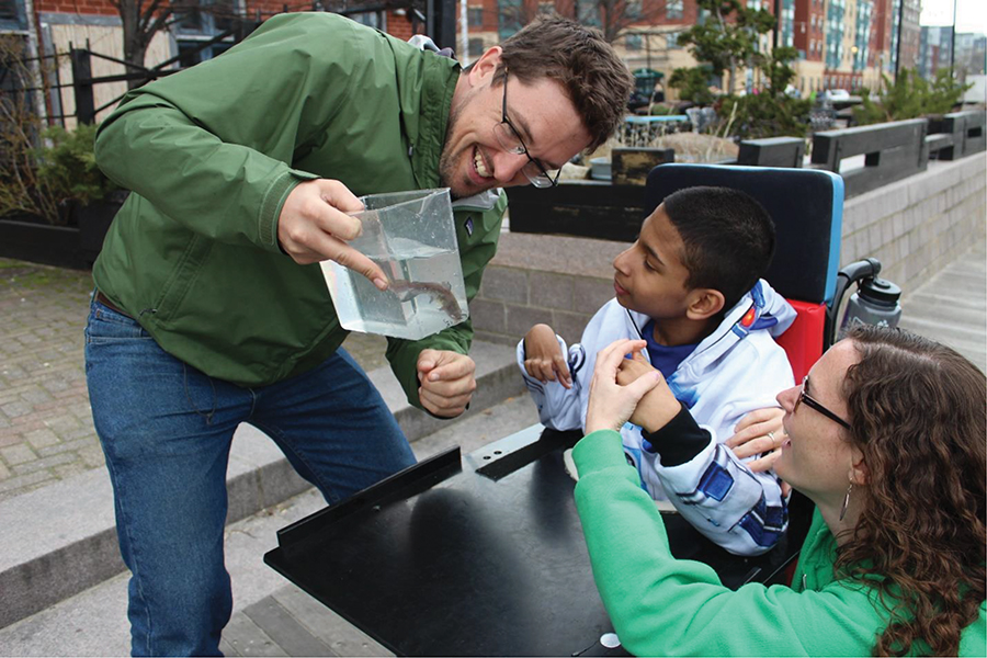 Special children learn about a special river