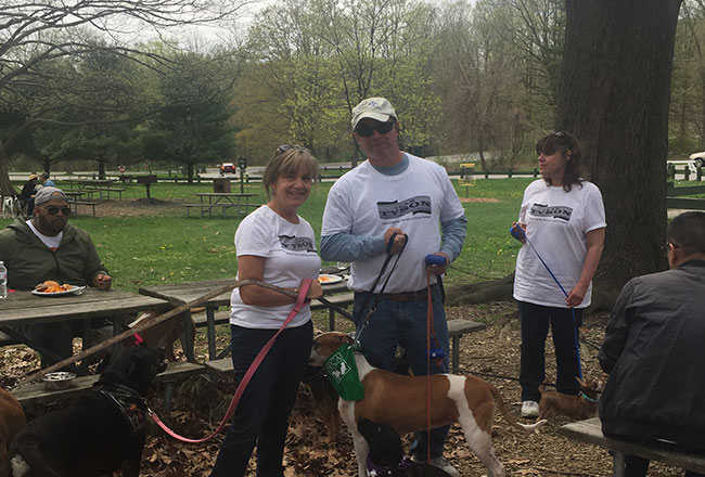 Walking dogs for a cause