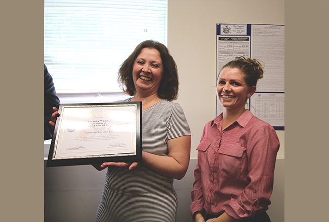 Wesley receives Patriot Award