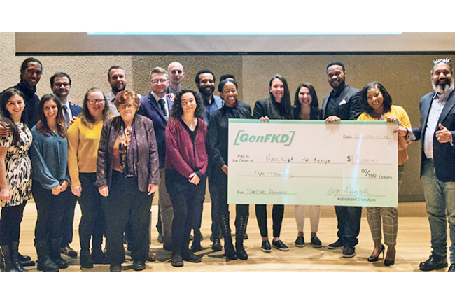 SUNY Purchase students learn to swim with the business sharks