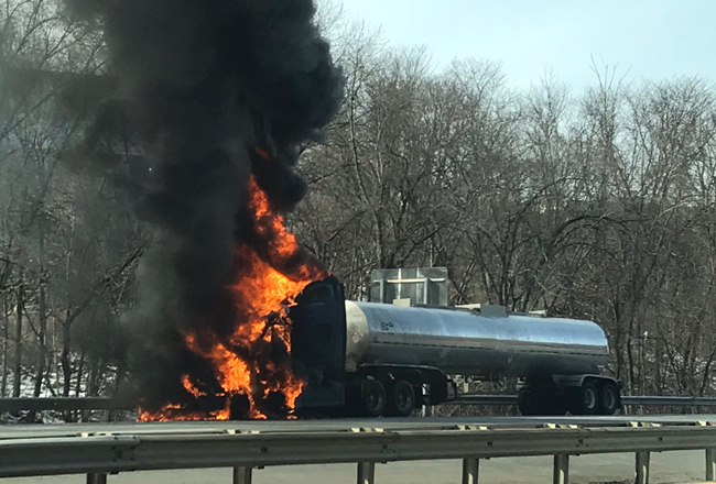 tanker fire