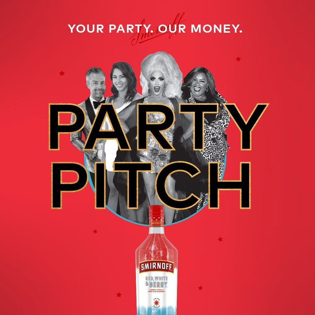 smirnoff party pitch vodka