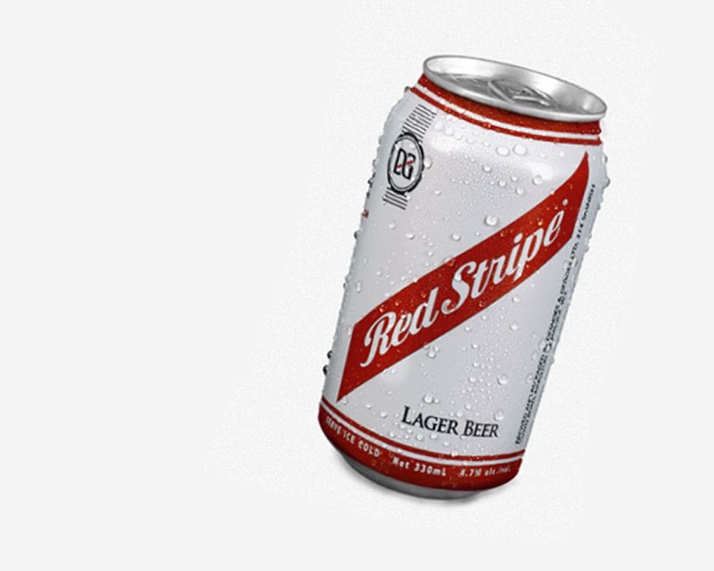 Red Stripe Heineken beer