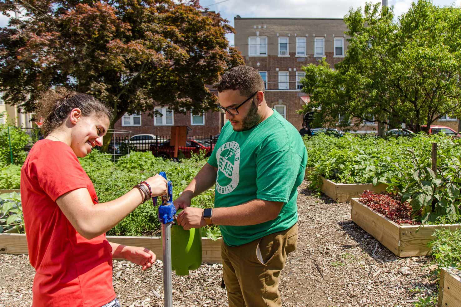 community gardens Bridgeport Fairfield University