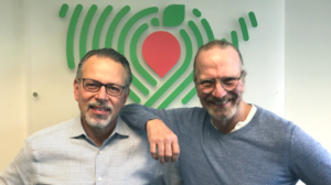 Craig Lomma, CEO of Wholesome Wave, left, with Michel Nischan
