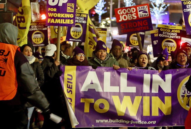 SEIU janitors strike