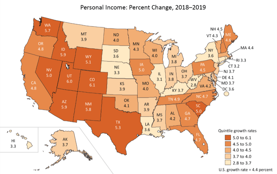 connecticut personal income