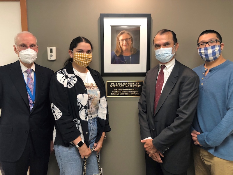 CAREMOUNT DEDICATES PATHOLOGY LAB INÂ MEMORY OF BARBARA WINKLER, M.D.