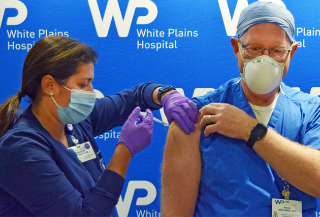 White Plains Hospital vaccine Pfizer Covid