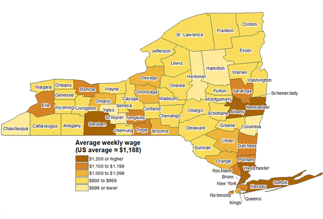 Ny Wage Map - Westfair Communications