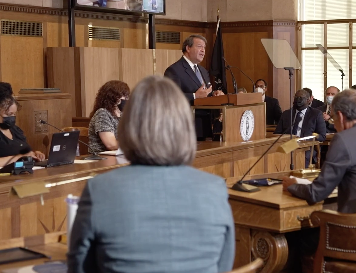 Latimer delivers in-person State of the County address