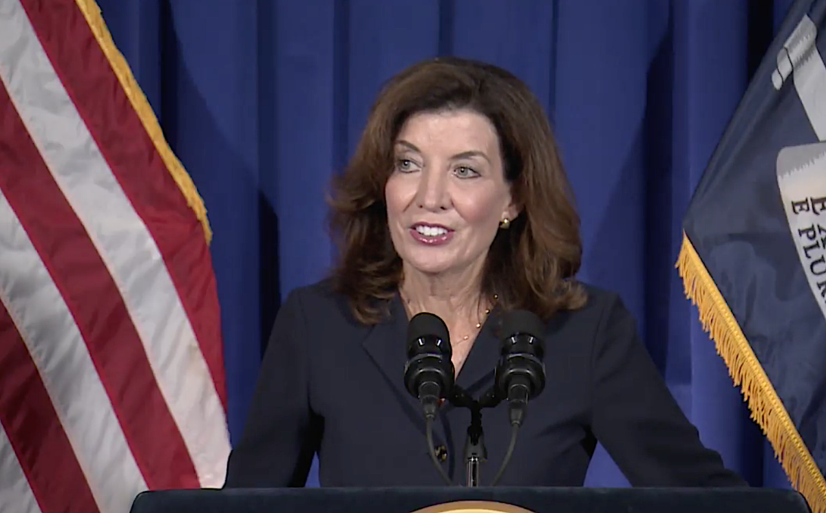 Lt. Gov. Kathy Hochul at Aug. 11 news conference.