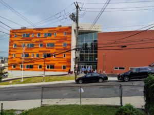 The new charter high school on Warburton Avenue in Yonkers.