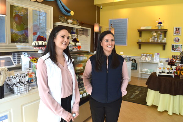 Nothing Bundt Cakes store owners Florentina and Andreea Enica. Photo by Peter Katz.