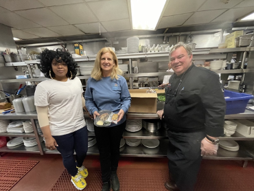 RENOWNED CHEF/SPONSORS PROVIDE HOLIDAY DINNER