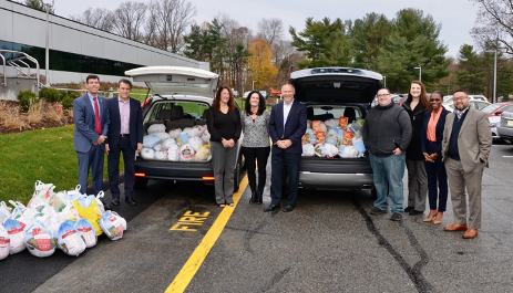 BANK DONATED 145 TURKEYS