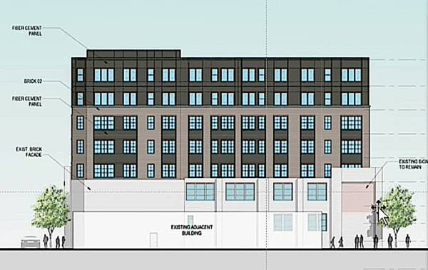 39 Westmoreland Ave., White Plains, white area is existing warehouse.