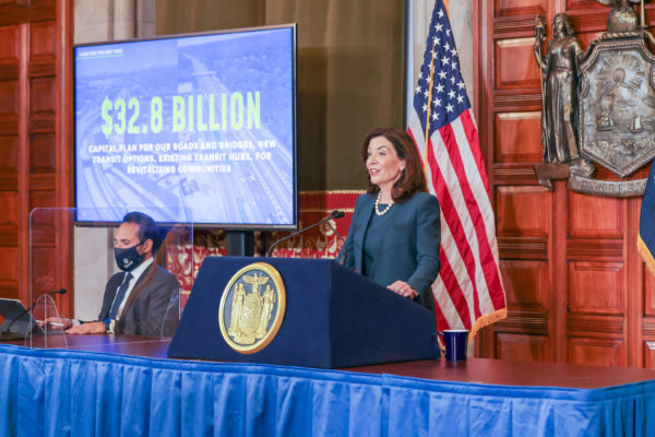 Mujica, left, and Hochul