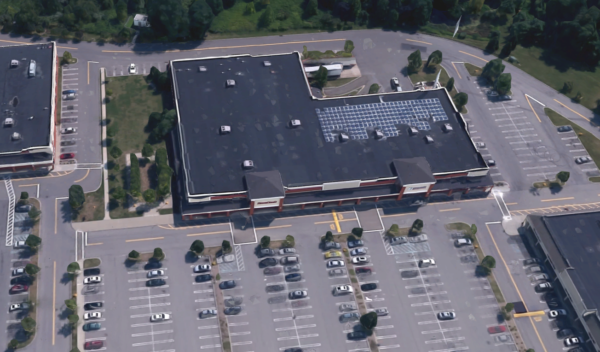 Aerial of the HomeGoods building. Photo via Google Maps.