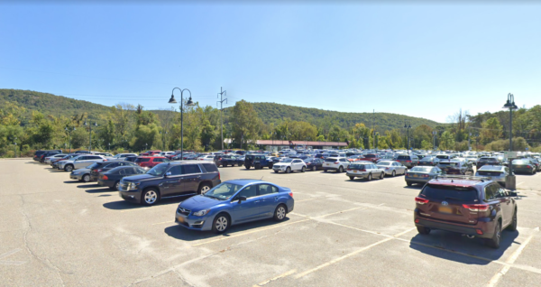 Harriman train station in background. Photo via Google Maps.