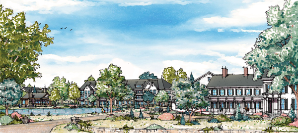 Preliminary rendering of Underhill Farms project.