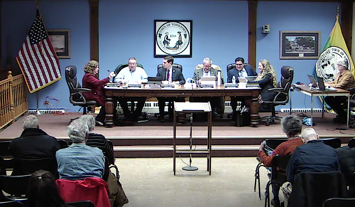 Yorktown Town Board work session.