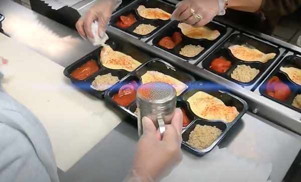 Meals for elderly being prepared. NYSOFA photo.