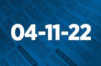 Legal records April 11, 2022