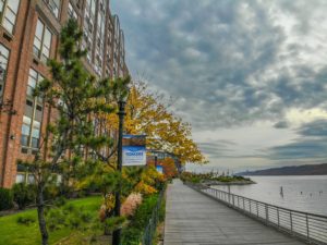 Along the Hudson River in Yonkers.