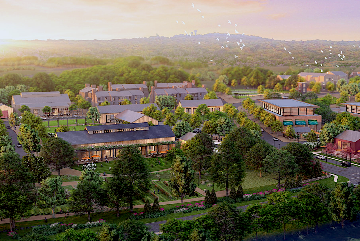 Rendering of part of the Bellefield project.