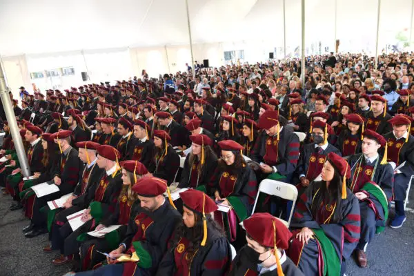 One of the NYMC graduating classes and audience