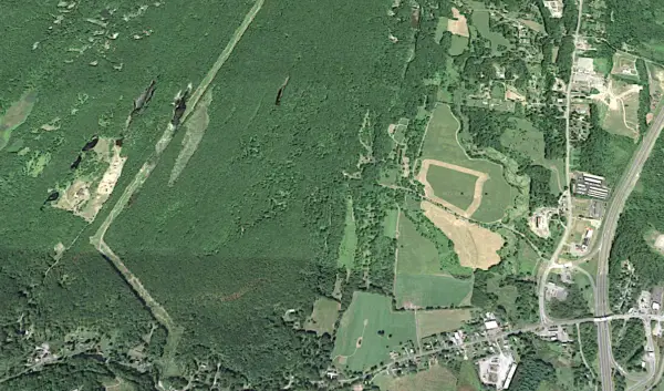 Winston Farm in Saugerties. Satellite photo via Google Maps.